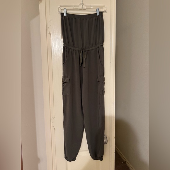 Derek Heart Pants - Derek Heart Army Green Jumpsuit